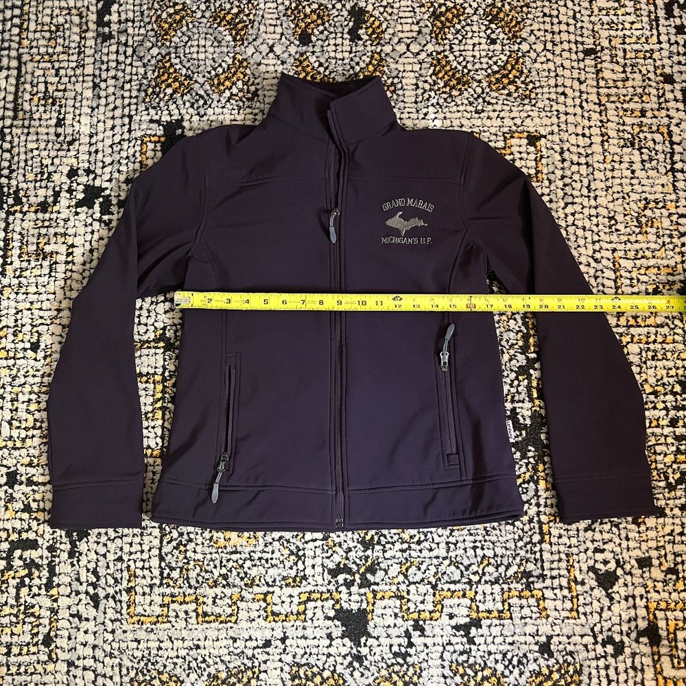 Women's Grand Marais Michigan Purple Softshell Jacket - Size Small
